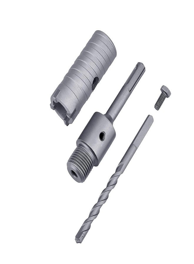 UpToDateTools 30mm / 1-3/16 inch Concrete Hole Saw with 110mm SDS Plus Shank Connecting Rod,Tungsten Carbide Teeth Cement Hole Saw for Cement Brick Concrete Stone Wall (30mm / 1-3/16 inch) - Image 1